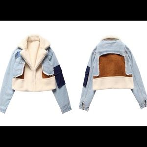 FALL denim Jacket with Fur